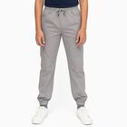 Boys' Light Grey Relaxed Fit Jogger Pants, Light Grey, small image number null